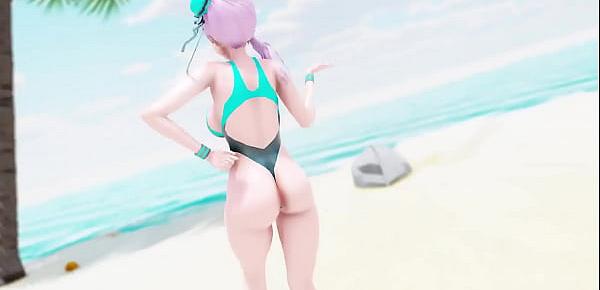  MMD swimsuit Miyamoto Musashi fgo